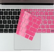 BF New Macbook 12吋 鍵盤膜 粉底白字 (8809402590766)