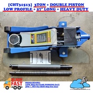 [36KG+ HEAVY DUTY] AKH Hydraulic Floor Jack LOW Profile DUAL PUMP TWIN PISTON Car Mechanic Jack (3 T