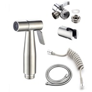 Hand Protable Toilet Bidet Sprayer Holder Stainless Steel Handheld Bidet Faucet Bathroom Shower Head Hose Self Cleaning