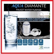 Kessler Aqua Diamante Faucet Water Purifier with ACTIVATED CARBON FILTER Remove Chlorine, Odour