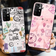 London Pizza 02 Glass Phone Case For POCO F3 F4 F5 M3 M4 M5 M6 4G X3 X4 GT NFC X5 X6 PRO 5G