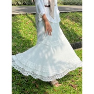 De Reinee Sierra Skirt Korean style Skirt White lace Skirt lace Skirt coquette Skirt lace Skirt kore