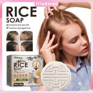 100g Anti-hair Loss Rice Shampoo Bar Natural Rice Water Soap Hair Loss Hair Loss Treatment Oil Control Shampoo Soap HO