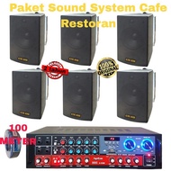 Cafe Speaker Package Restaurant/ KING BOSS 6 inch mosque/ 6 units 2 degrees