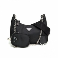 PRADA Hobo三合一黑色尼龍肩背包