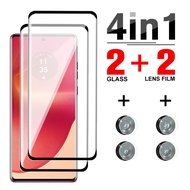 4to1 For Motorola Edge 50 Fusion 5G Camera Lens Screen Protector Tempered Glass Film Moto Edge50Fusi
