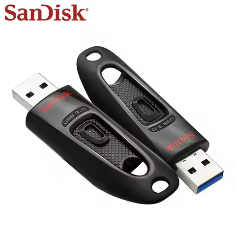 SanDisk Ultra CZ48 USB3.0 Flash Drive Up to 130MB/s 16GB 32GB 64GB 128GB 256GB 512GB Pendrive Secure