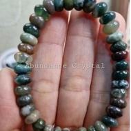 Moss Agate, Indian Agate, Ocean Jasper, Bloodstone Agate Bracelet