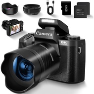 VETEK6-pro 8K Digital Camera  Autofocus, WiFi Touchscreen 16X Digital Zoom Video Camera Dual-lens, L