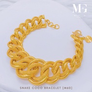 Merlin Goldsmith 22K 916 Gold Snake Coco Bracelet [M60]