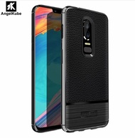 For OnePlus 6 Case Cover Luxury Litchi Leather Brushed Texture Back Case