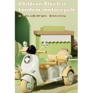 New🍊Children's Electric Motor 2 Seater Tricycle Boy and Girl Baby Battery Car Children Can Sit Recha