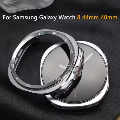 Aluminium Alloy Case for Samsung Galaxy Watch 9 8 44/40mm Hard Frame Protector Cover for Galaxy Watc
