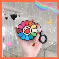 AirPods case For AirPod Colors sun flower Silicone Earphone Protective Cover