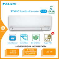 Daikin Standard Inverter Air Conditioner FTKF R32 2.0HP 4 Star Rating Aircond FTKF50C FTKF50CLF Penghawa Dingin
