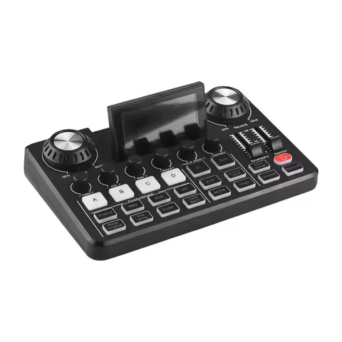 Audio Mixer BT Wireless Accompaniment Audio Interface Plug&Play Display Screen Adjustable Height Rec