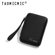 Simple Korean-Style Small Change Passport Bag Pu Document Protection Card Case Zipper Multi-Function