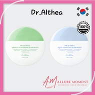 [Dr.Althea] Sunscreen Duo Green Tea Fresh / Aqua Glowing | Korean Daily UV Protection | Lightweight 