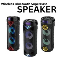 ZQS 6208 Wireless Bluetooth Speaker karaoke led light boom bass Speaker Portable outdoor audio speak