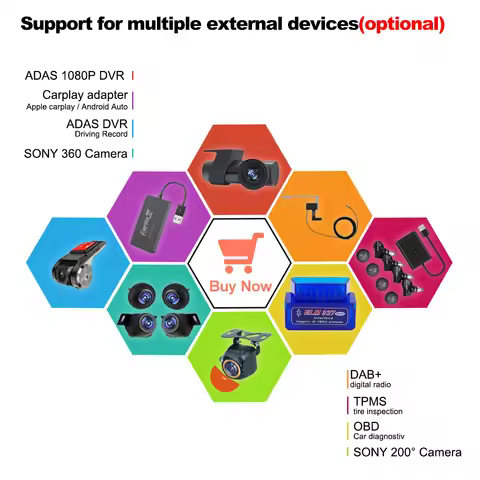 Android 13 FOR DAB+ DVR TPMS CARPLAY OBD SONY 360 Cameras For Autoradio Lettore DVD Sistema Di Monit