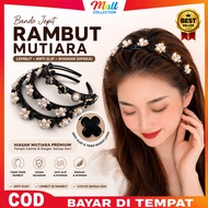 MALL - Korean Fashion 2-in-1 Crystal Pearl Hair Clip Adult Women'sWanita BND06