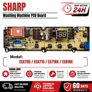 ESX705 / ESX715 / ES718X / ES818X SHARP WASHING MACHINE PCB BOARD XQB60-3001 CONTROL BOARD PANEL BOA