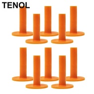 TENOL 10pcs Golf Tee Holder Driving Range Mat Soft Tees Tee Ball Accessories