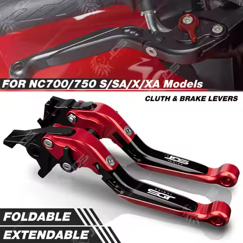 For Honda NC700/NC750 S/SA/X/XA Clutch Lever Brake Lever Set Foldable Adjustable Handle Levers Motor