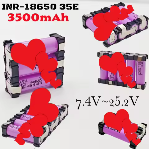 2S1P 3S3P 4S1P 5S1P 6S1P 18650-35E battery pack custom welding 3500mAh battery pack 7.4V to 25.2v