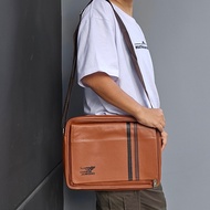 กระเป๋าสะพายข้างแนวนอน หนังPU งานเนียบ แบรนด์แท้ WOLVES ORIGINAL100% งานผลิตในไทย