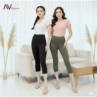 2 PCS Rayon T-Shirt Leggings 7/8 Short Leggings T-Shirt Material Sports Leggings