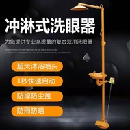 304 Stainless Steel Eye Washer Industrial Composite Flushing Shower Foot Pedal Eye Washer Spray Labo