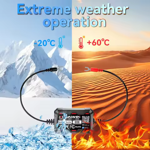 2026 KONNWEI BK400 GPS Battery Monitor 6V 12V 24V 48V SOC SOH Tester Car Marine EV EFB Lithium AGM L