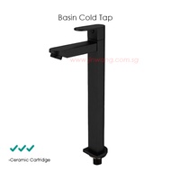 Basin Cold Tap Black JW-G321LBB PUB APPROVAL rubinetterie Pozzi