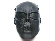 【快易購-生存精品】M01骷髏硬殼全罩式鐵網面罩、防彈面罩-面具(黑色)☆桃園站☆