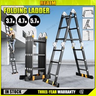 Tangga Lipat Aluminium Heavy Duty Ladder Folding Ladder Foldable Tangga 12 Steps/16Steps/20 Step