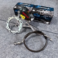 { Combo sau Ex150/155 } Heo Frando 2pis + Pát Cnc quay lên  xuống + Thớt sau 10li + Dây dầu sau inox