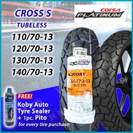 ♝ ✆ ◆ CORSA Cross S Platinum RIM 13 Tubeless Tires 110/70-13 , 120/70-13 , 130/70-13 , 140/70-13