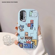 For Xiaomi Redmi 9 9T 9A 9C A3 Game Tetris Back Cover Case Soft Original Liquid Silicone Casing