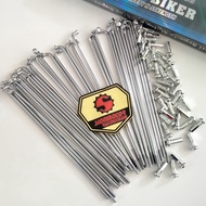 Spokes Spokes/ Spokes Nipples 184 Chrome Rock Biker 9x184