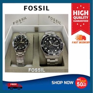 fossil couple watch Authentic/Pawnable fossil Watch Stainless Steel silver