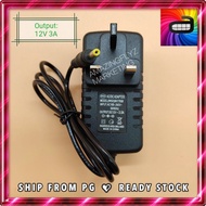 AC to DC Power Adapter 12V 3A/ Penukar Adapter 12V 3A