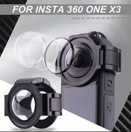 Upgrade Lens Guard for Insta360 X3 Protective Cover Case for Insta360 Camera Accessories(Optical Glass Lens Cap) 鋼化升級版玻璃保護鏡   運動相機配件