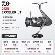 Daiwa Smooth Metal Spinning Reel Exceler Lt for Freshwater And Saltwater Fishing Features Interchang