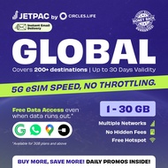 [Jetpac] Global Travel eSIM 4G-5G | Cover 90+ Countries | 1-5GB | 30 Days Usage