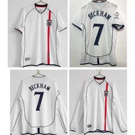 【New-Retro】2002 ENG Home Retro Soccer Jersey Football Retro Jersey English Jersey British Jersey Bec