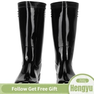 Hengyu Rain Boots  Simple High Gloss Comfortable Wear Garden Alkali Resistance Farm for Farmland Gardens Construction Sites Animal Husbandry