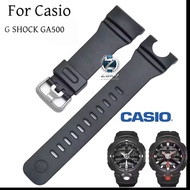 Strap Casio G-Ghock GA-500-7A GA-500-1A GA-500-1A4 Black Rubber Watch