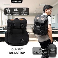 Way&Go! Olivant Men's Laptop Backpack - Black Backpack for College, Work, School, Sports