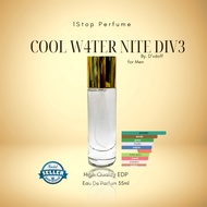 PERFUME COOL W4TER NITE DIVE MEN D'VDOFF  35ML (HIGH QUALITY EDP) MINYAK WANGI EAU DE PARFUM